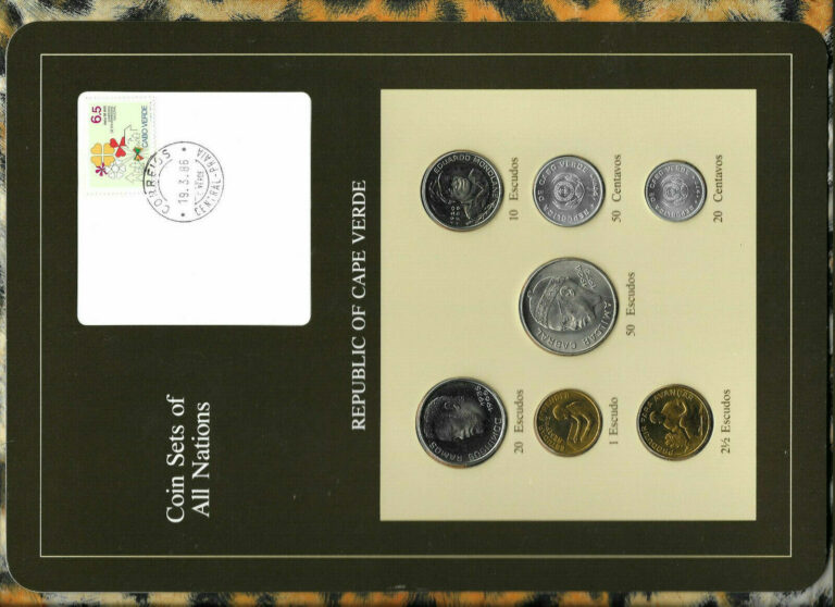 Read more about the article Coin Sets of All Nations Cape Verde w/card 1977-1982 UNC 50 Escudos 1977