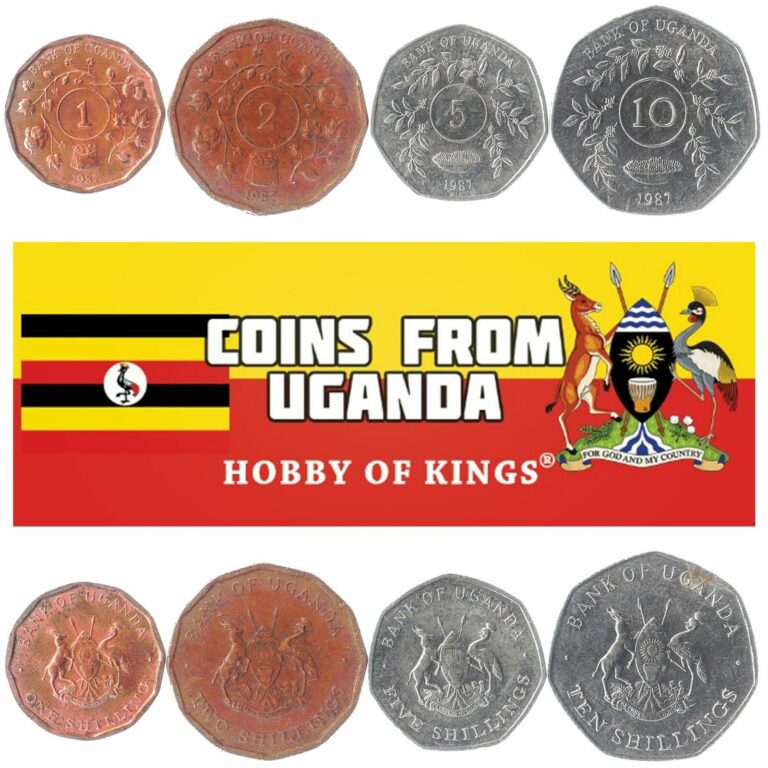 Read more about the article MONEY SET OF 4 COINS FROM UGANDA: 1  2  5  10 SHILLINGS. 1987. AFRICAN CURRENCY