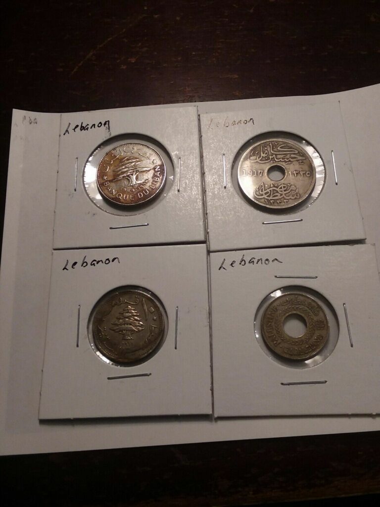 Read more about the article 4pc. Lot of Different Denomination Lebanon/ Palestine Coins