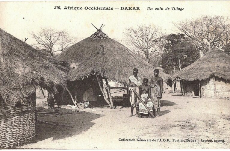 Read more about the article French West Africa 1910s Senegal Dakar “Un coin de Village” A corner of Village