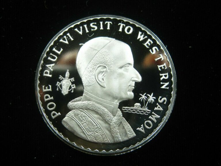 Read more about the article WESTERN SAMOA 1 TALA 1970 GEM PROOF POPE PAUL VI VISITS 3964# MONEY COIN