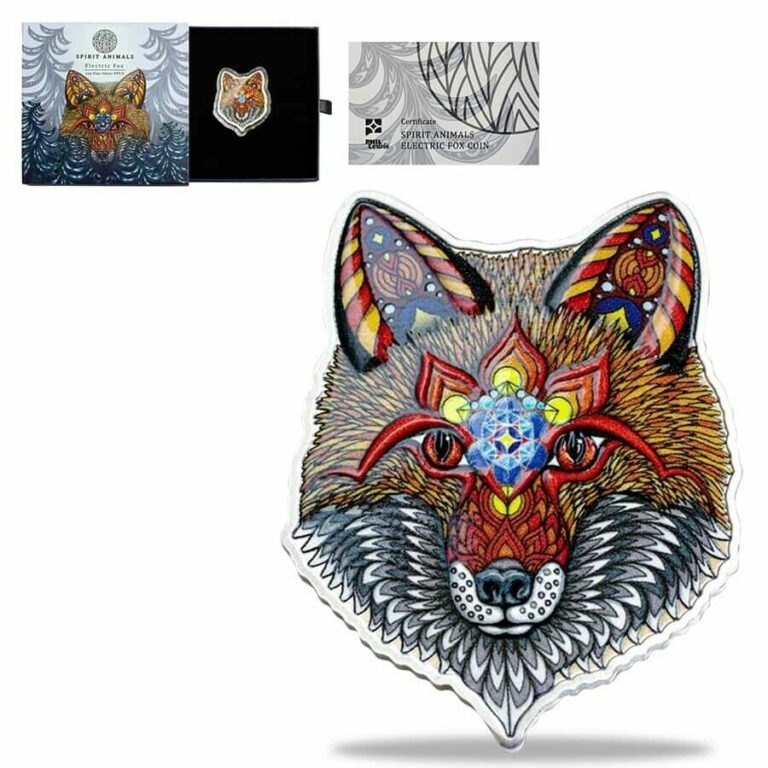 Read more about the article Sale Price – 2021 Solomon Islands 1 oz Electric Fox – Spirit Animals Silver Coin