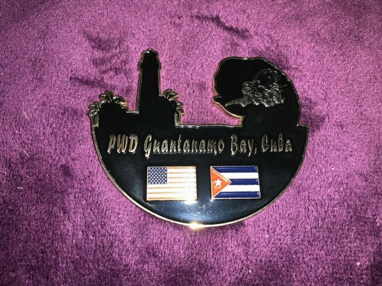 Read more about the article USN  SEABEES PWD  Guantanamo Bay Cuba   challenge coin