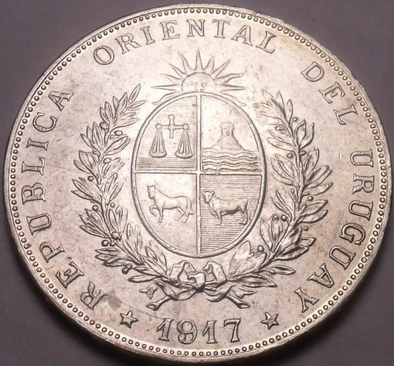 Read more about the article Rare Silver Oriental Uruguay 1917 Peso~Fantastic~Free Shipping