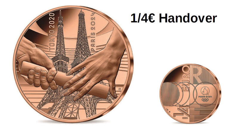 Read more about the article 1/4 Quarter Euros France Mint de Paris 2021 Paris 2024 Handover