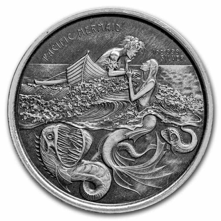 Read more about the article 2021 Samoa 1 oz Silver Pacific Mermaid (Antique Finish) – SKU#242253