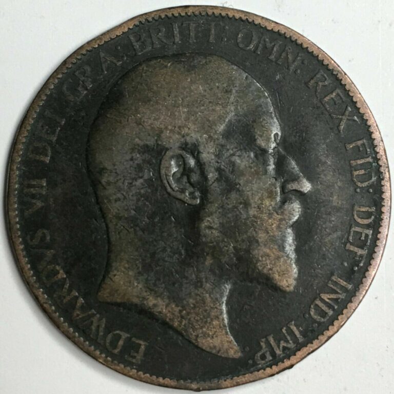 Read more about the article 1902 United Kingdom 1 Penny – Edward VII – KM#794 Normal Tide World Coin – 1929