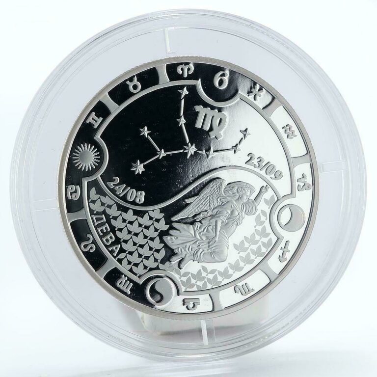 Read more about the article Gabon 1000 francs Zodiac Virgo proof silver coin 2014
