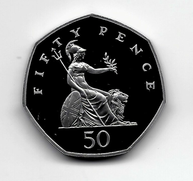 Read more about the article World Coins – Great Britain United Kingdom 50 Pence 1995  PROOF Coin KM# 940.1