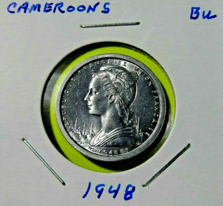 Read more about the article 1948 Cameroon 1 Franc Coin BU “Colonial France”