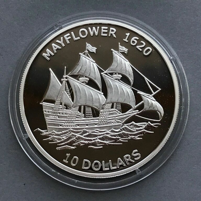 Read more about the article KIRIBATI  Silver coin 10 Dollars  2011  MAYFLOWER  SHIP  Proof
