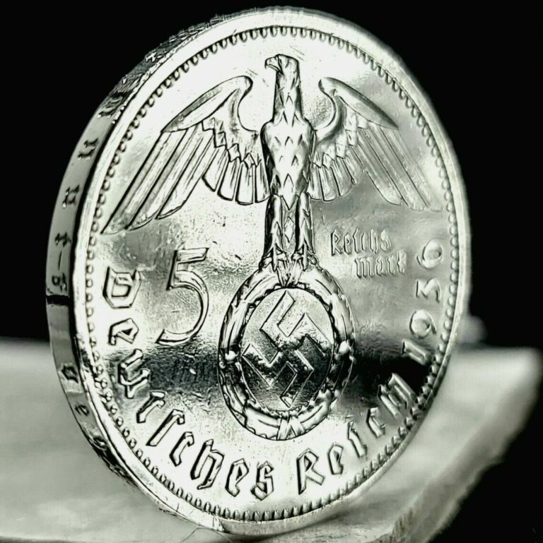 Read more about the article Nazi Germany *Beautiful* Genuine WW2 5 Reichsmark Silver Coin