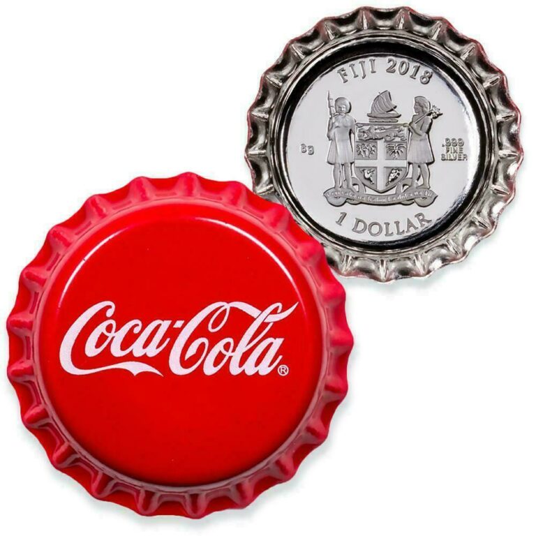 Read more about the article BRAND NEW 2018 Coca-Cola Collectible Bottle Cap Shaped 6g .999 Silver Proof Fiji