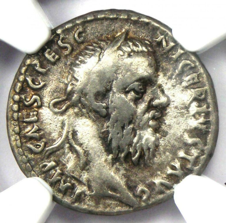 Read more about the article Pescennius Niger AR Denarius Coin 193-194 AD – NGC VF – 5/5 Strike and Surface!