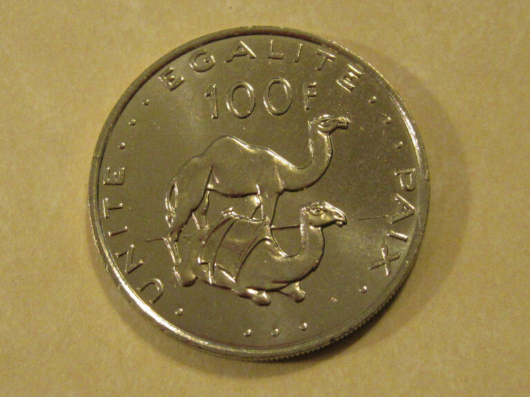 Read more about the article 2004 Djibouti 100 Francs   CAMELS   super coin large animal coin