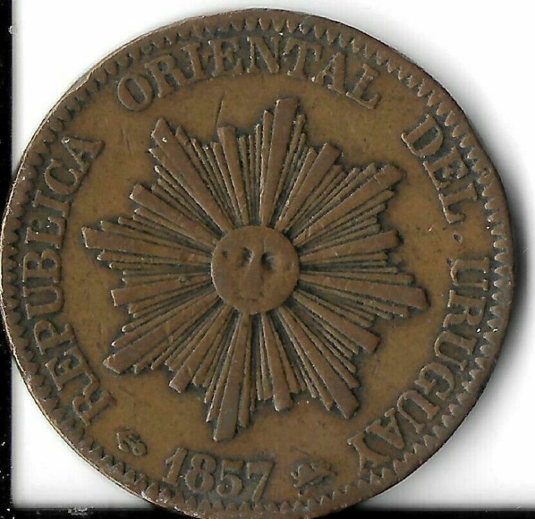 Read more about the article 1857 D Uruguay 20 Centesimos coin Low Mintage nice collector grade