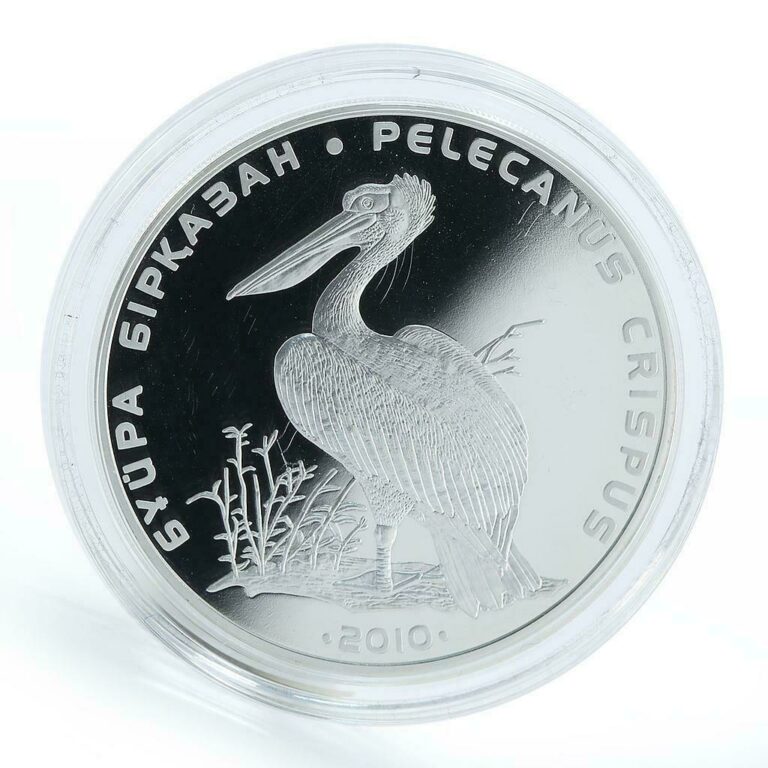 Read more about the article Kazakhstan 500 tenge Crispy Pelican Red Book silver proof coin 2010