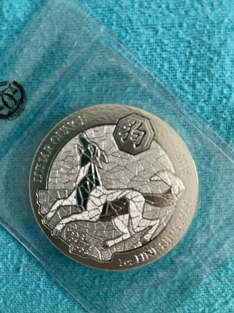 Read more about the article YEAR OF THE DOG- RWANDA LUNAR OUNCE – 2018 1oz Silver Coin – Sealed Wrap