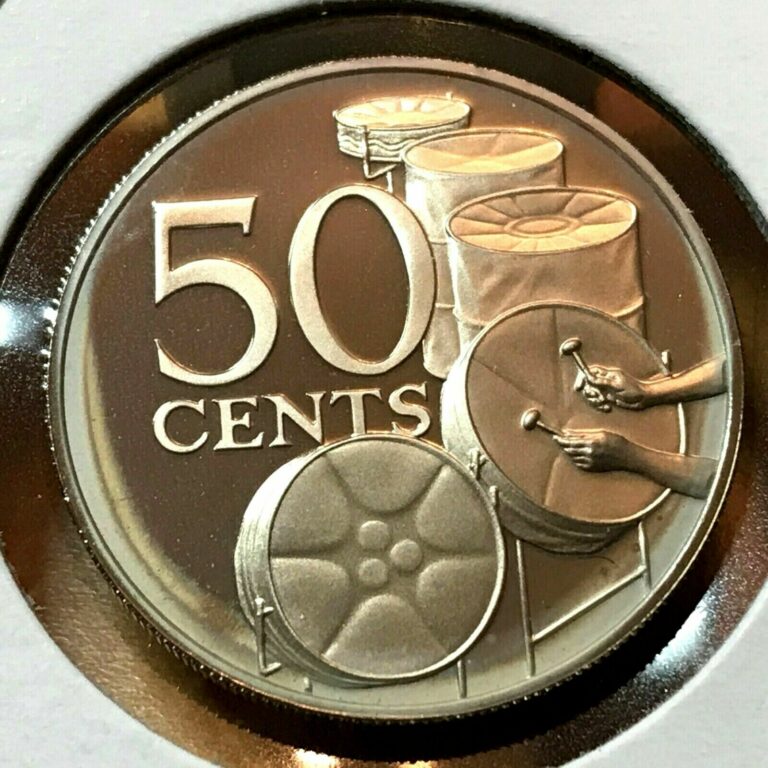 Read more about the article 1973 TRINIDAD and TOBAGO 50 CENTS PROOF DRUMS COIN