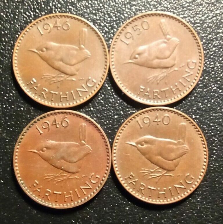 Read more about the article 1940-1950 United Kingdom (Set of 4) Farthing Coins