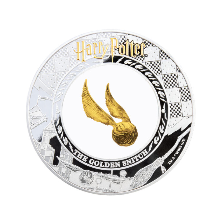 Read more about the article HARRY POTTER THE GOLDEN SNITCH 2020 SAMOA 2oz Silver Coin  0.2G GOLD