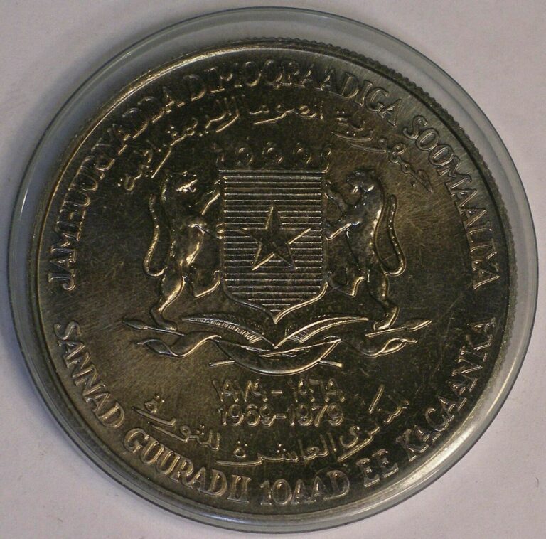 Read more about the article 1979 Somalia 10 Shillings coin KM-28 10th Anniversary #8085