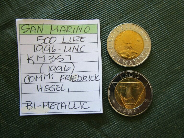 Read more about the article SAN MARINO  500 lire  1996 unc  Km 357 (1996)  Commemorative