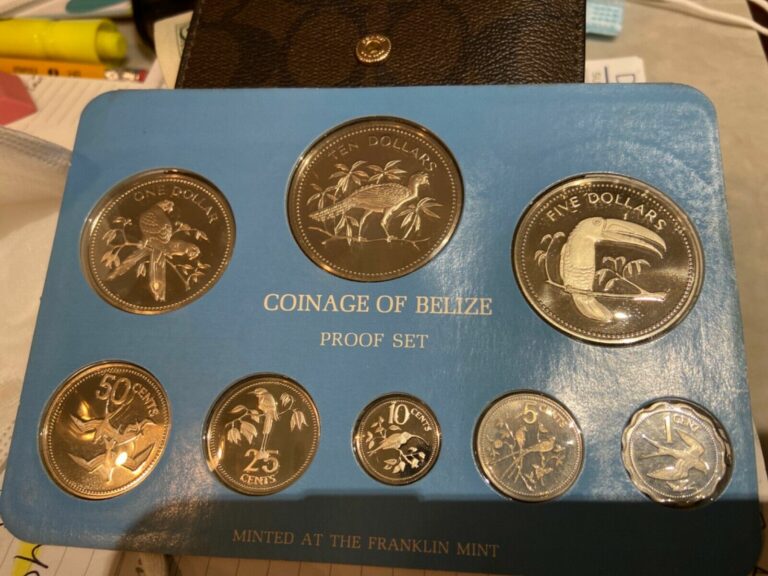 Read more about the article Belize 8 coin Base Metal Coin set 1978