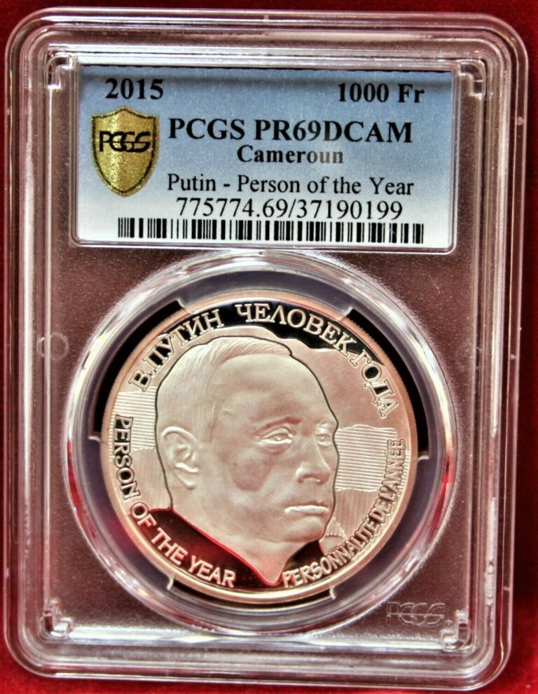 Read more about the article PCGS PR69DCAM CAMEROUN PUTIN – PERSON OF THE YEAR!