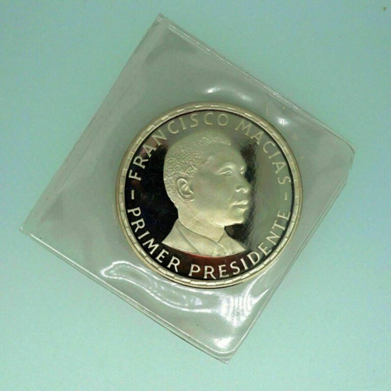 Read more about the article 1970 Equatorial Guinea Silver Proof 200 Pesetas F. Machias – Free Shipping USA