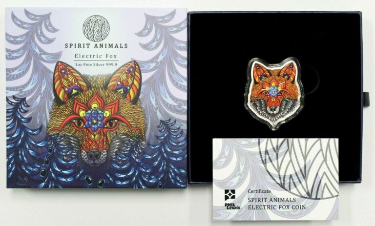 Read more about the article 2021 $2 Solomon Islands 1oz Colorized Silver Proof-like Electric Fox OGP COA