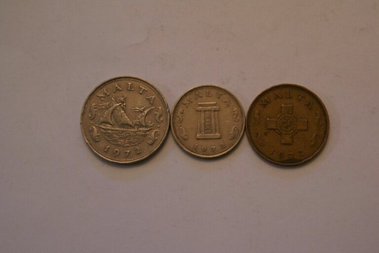 Read more about the article 3 DIFFERENT COINS from MALTA – 1  5 and 10 CENTS (ALL DATING 1972)