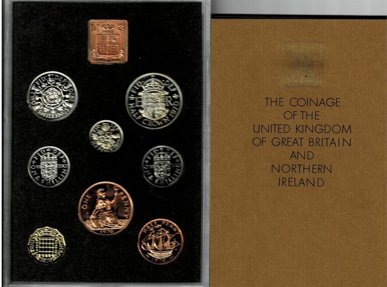 Read more about the article GREAT BRITAIN UNITED KINGDOM NORTHERN IRELAND 8-COIN PROOF SET 1970 GEM IN CASE