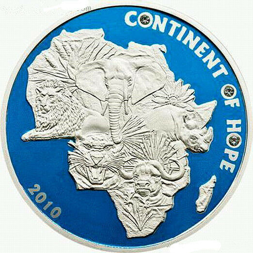 Read more about the article Ivory Coast 2010 African Animal Big Five 1000 Francs Silver Coin Proof