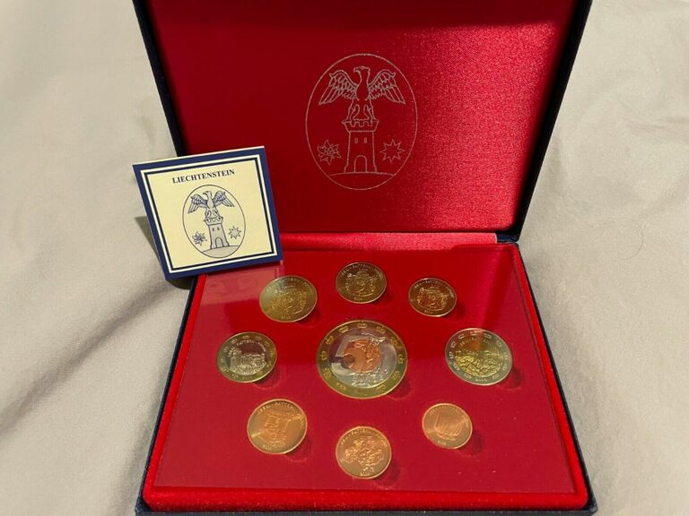 Read more about the article Liechtenstein 2004 Ceros – €5 Europ Pattern Trial Probe Coin Set COA Card_RARE!