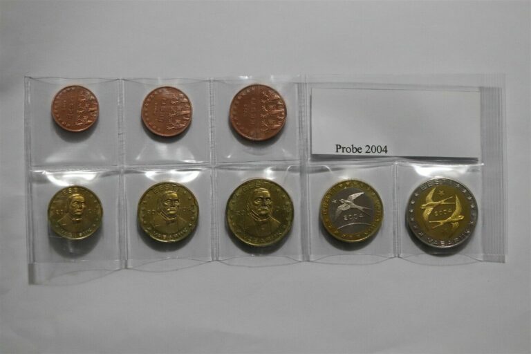 Read more about the article ESTONIA 2004 FANTASY EURO PATTERN COIN SET B36 #136