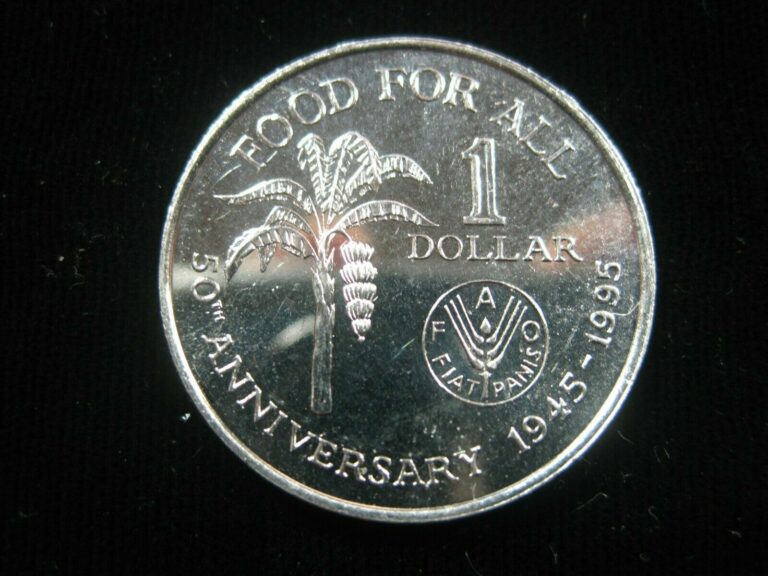 Read more about the article TRINIDAD and TOBAGO $1 1995 FAO Food Dollar Gem Proof 4216# World Money Coin