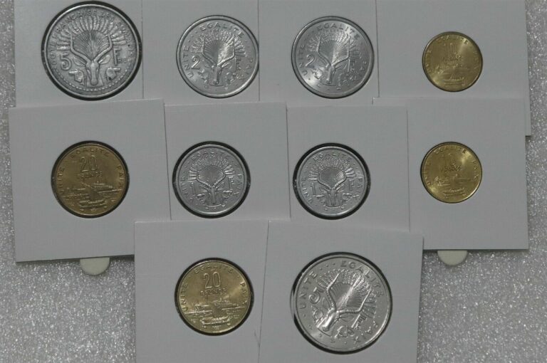 Read more about the article DJIBOUTI MINT SET COINS MOSTLY HIGH GRADE B41 AVI6