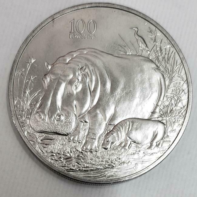 Read more about the article 100 Kwacha Hippopotamus 1998 Zambia Cuni