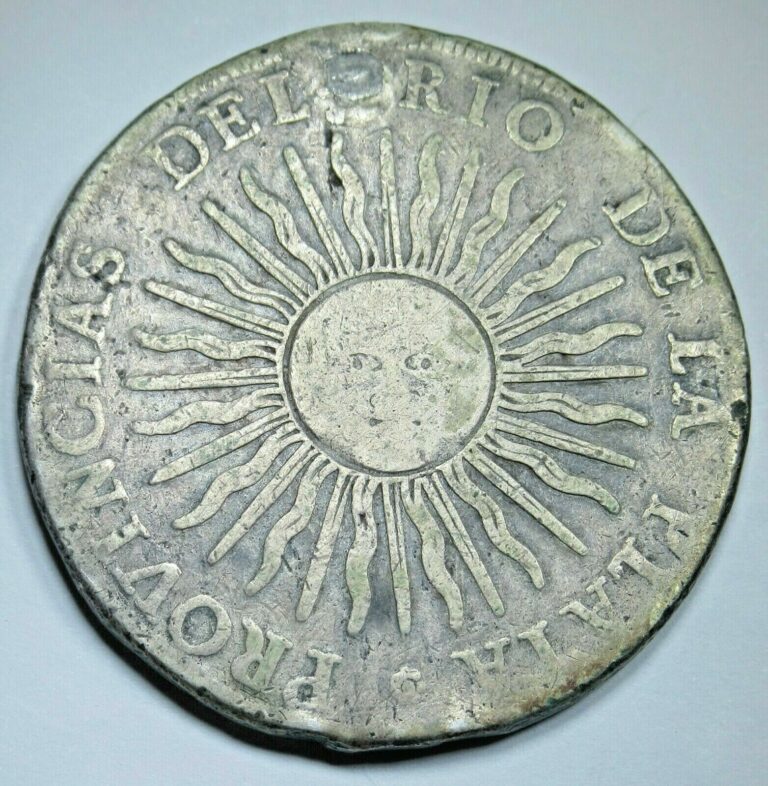 Read more about the article Argentina 1813 Provincias Rio De La Plata Potosi 8 Reales Antique Silver Coin