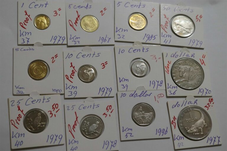 Read more about the article GUYANA 12 COINS COLLECTION B38 CM10 – 13