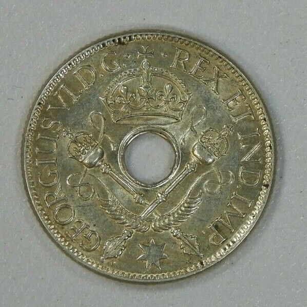 Read more about the article New Guinea Sterling Silver Shilling Coin 1938 #3 Lightly Circulated