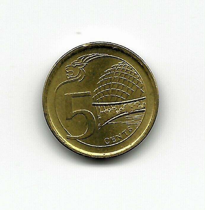 Read more about the article World Coins – Singapore 5 Cents 2017 Coin KM# 345