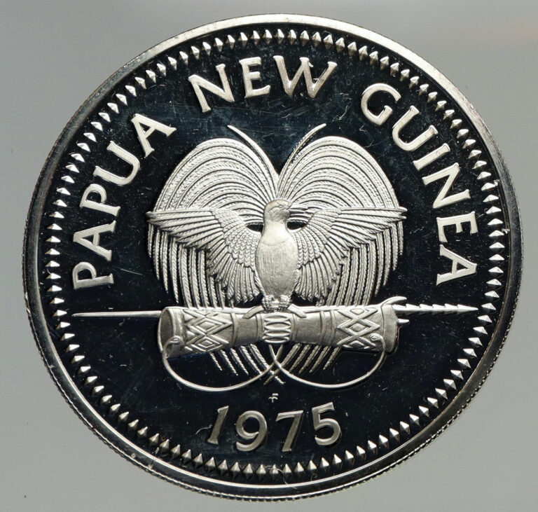 Read more about the article 1975 PAPUA NEW GUINEA Large 4.5CM Exotic Bird Proof Silver 10 Kina Coin i93383