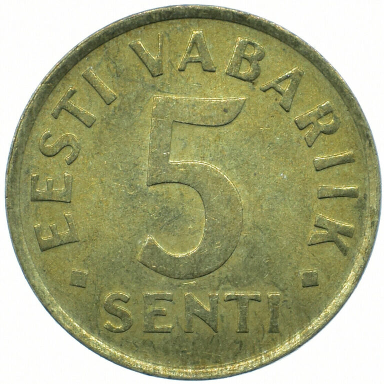 Read more about the article COIN / ESTONIA / EESTI VABARIIK 5 SENTI 1991 BEAUTIFUL COLLECTIBLE     #WT32604