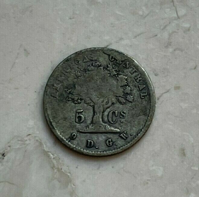Read more about the article 1865 Costa Rica 5 Centavos – Silver