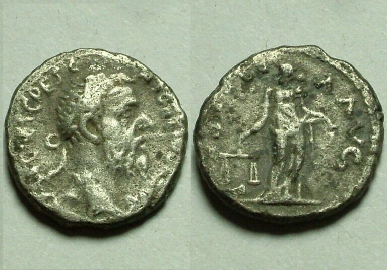 Read more about the article Rare ancient Roman silver coin denarius Pescennius Niger 193 AD Justice Antioch