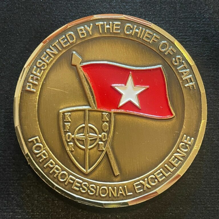 Read more about the article HQ Kosovo Force Chief of Staff Film City Pristina Challenge Coin