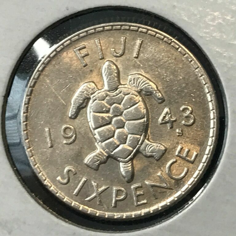 Read more about the article 1943-S FIJI SILVER SIX PENCE SEA TURTLE NICE COIN