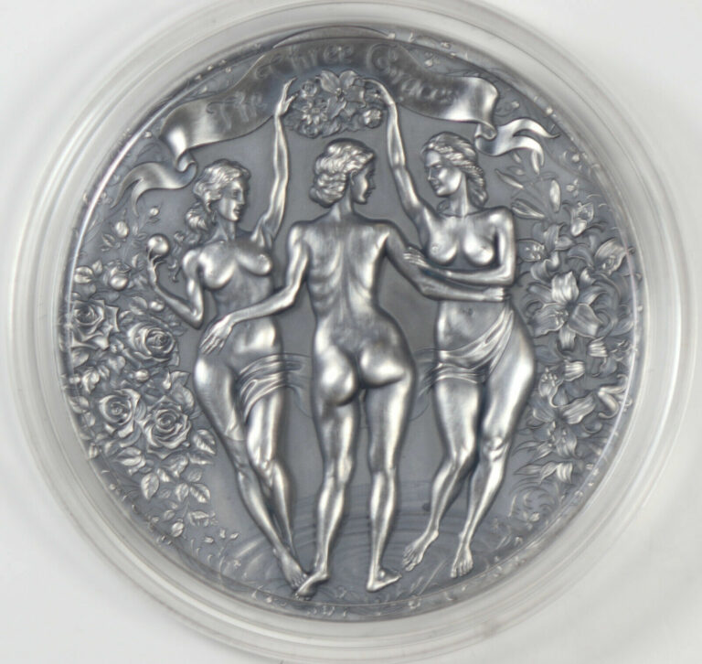 Read more about the article 2020 Cameroon 2 oz Silver The Three Graces 2000 CFA Francs